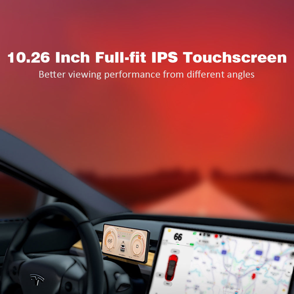 10 Inch Apple Carplay Monitor Android Auto Display For Tesla Model 3 Y Secondary Car Monitor Wireless CarPlay Screen Car Tablet