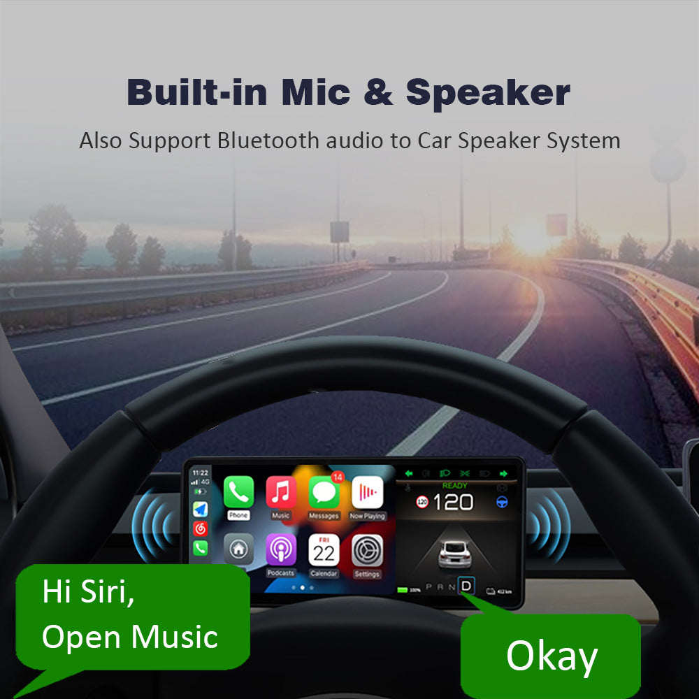 10 Inch Apple Carplay Monitor Android Auto Display For Tesla Model 3 Y Secondary Car Monitor Wireless CarPlay Screen Car Tablet