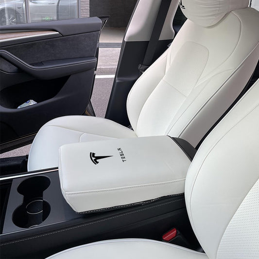 For Tesla Model 3 Model Y Car Armrest Box Protective Cover Central control Armrest Cover Leather Accessories Decoration Interior