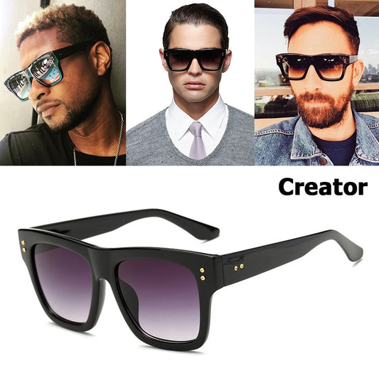 JackJad 2020 New Fashion CREATOR Style Gradient Square Sunglasses Women Men Brand Design Rivet Sun Glasses Oculos De Sol 5673